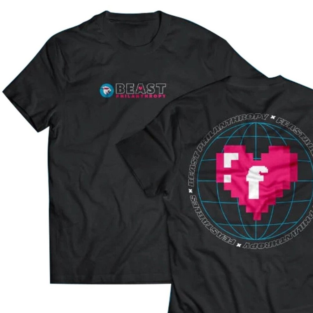 Mr.Beast Philanthropy X Feastables T-Shirt | M or L | NWT
